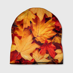 Шапка Осенние кленовые листья, цвет: 3D-принт