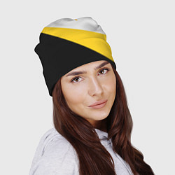 Шапка Мы русские с нами Бог малый желтый крест Николай I, цвет: 3D-принт — фото 2