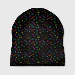 Шапка Паттерн с разноцветными радиодеталями, цвет: 3D-принт