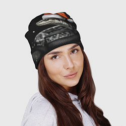 Шапка Змейка в шапочке на темном, цвет: 3D-принт — фото 2