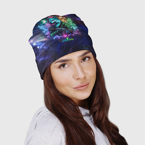 Шапка Counter Strike - neon wolf / 3D-принт – фото 2