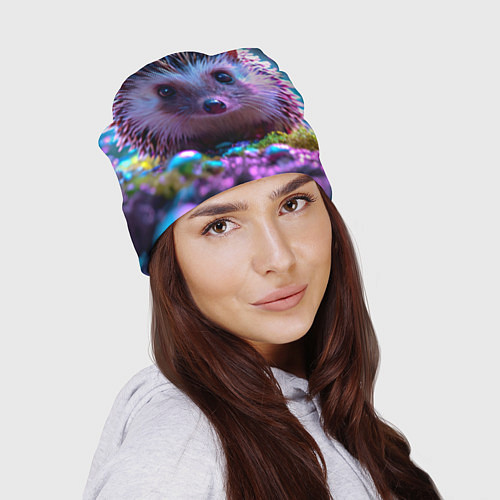 Шапка Ёжики в сказаочном лесу / 3D-принт – фото 2