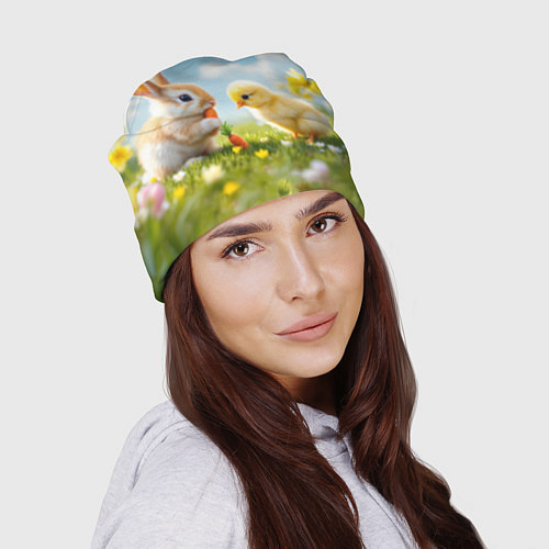 Шапка Кролик и цыпленок встречают Пасху / 3D-принт – фото 2