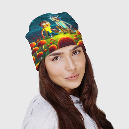 Шапка Rick and Morty on the fly agaric planet / 3D-принт – фото 2