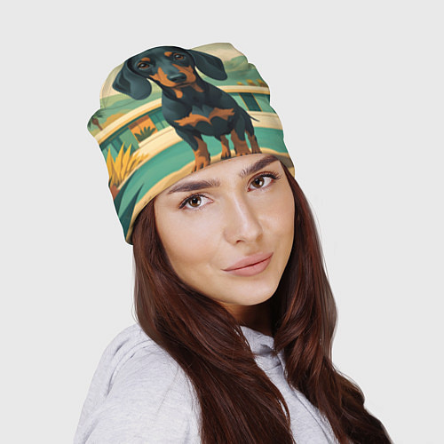 Шапка Такса и лето / 3D-принт – фото 2