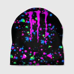 Шапка Monster energy неоновые краски, цвет: 3D-принт