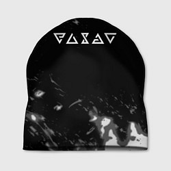 Шапка Ведьмак лого серые краски, цвет: 3D-принт