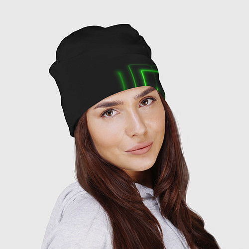 Шапка Black green color / 3D-принт – фото 2