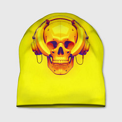 Шапка Yellow bananas skull - cyberpunk