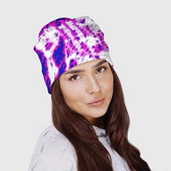 Шапка Monster energy краски гранж, цвет: 3D-принт — фото 2