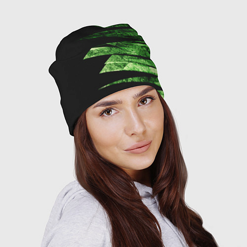 Шапка Color green black / 3D-принт – фото 2