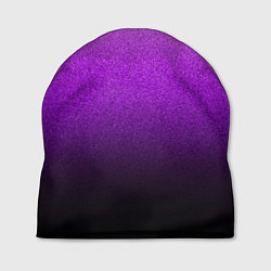 Шапка Магический градиент крошка чёрно-фиолетовый, цвет: 3D-принт