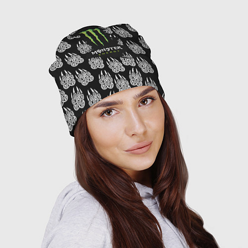 Шапка Monster energy медвежьи лапы / 3D-принт – фото 2