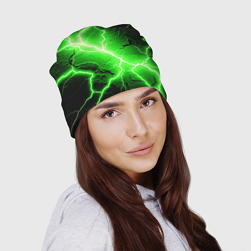 Шапка Color green black / 3D-принт – фото 2