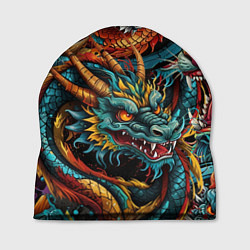 Шапка Татуировка дракона ирезуми, цвет: 3D-принт