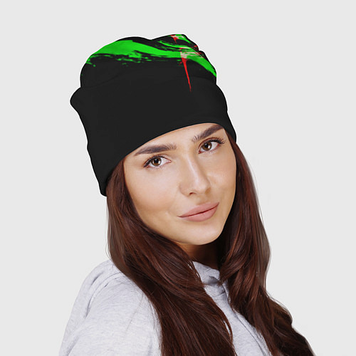 Шапка Color black green red / 3D-принт – фото 2