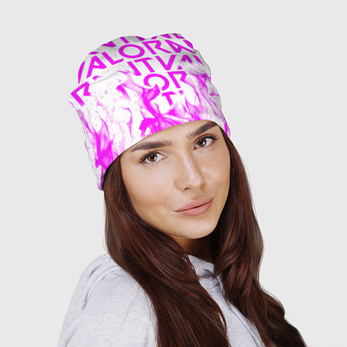 Шапка Valorant розовый огонь / 3D-принт – фото 2