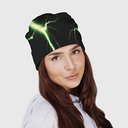Шапка Lightning yellow текстура, цвет: 3D-принт — фото 2