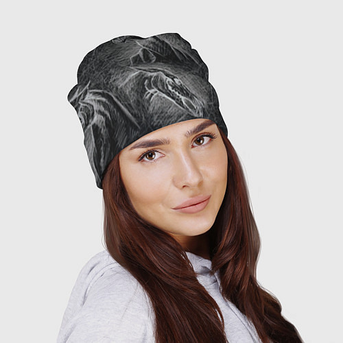 Шапка Черепа лошадей - эскиз / 3D-принт – фото 2