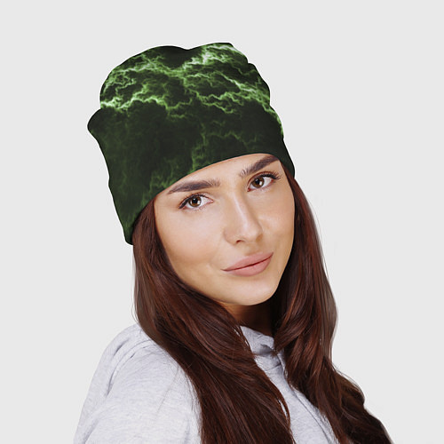 Шапка Lightning green glow / 3D-принт – фото 2