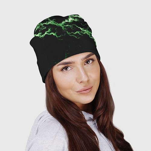 Шапка Lightning green glow / 3D-принт – фото 2