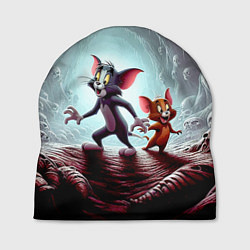 Шапка Том и Джерри в пещере ужасов - хэллоуин, цвет: 3D-принт