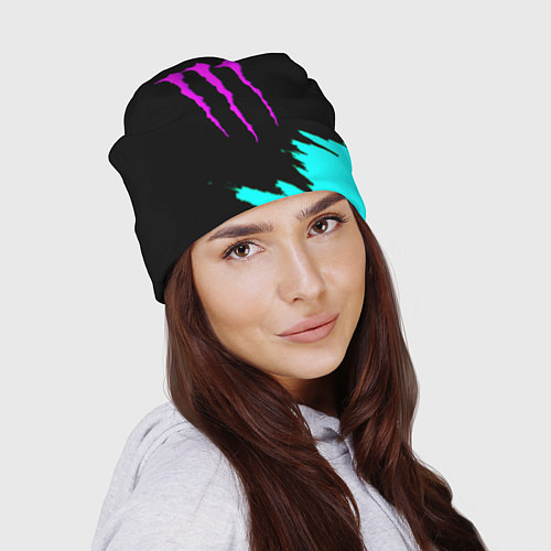 Шапка Monster energy неон краски / 3D-принт – фото 2