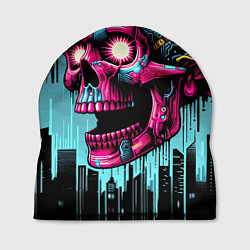 Шапка Cyber skull - ai art fantasy, цвет: 3D-принт