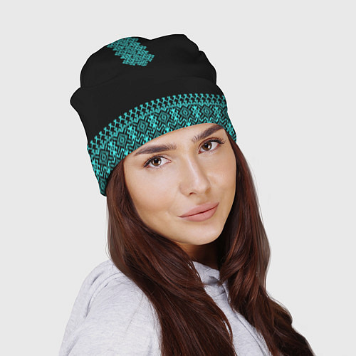 Шапка Обережная вязь - вышиванка / 3D-принт – фото 2
