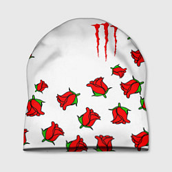 Шапка Monster energy steel rose, цвет: 3D-принт
