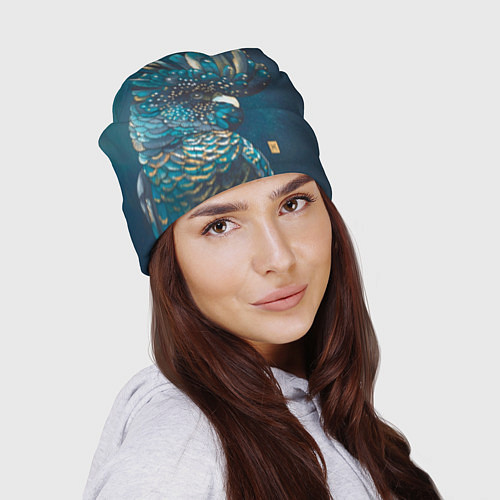 Шапка Попугай акварельный - big picture / 3D-принт – фото 2