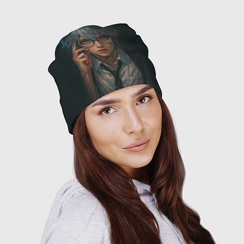 Шапка Стильный мужчина в очках / 3D-принт – фото 2