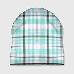 Шапка Checkered light blue, цвет: 3D-принт