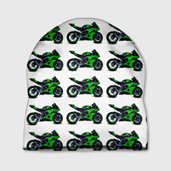 Шапка Motorbike green