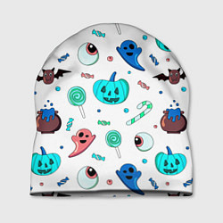 Шапка Halloween light blue pumpkin