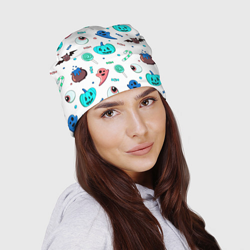 Шапка Halloween light blue pumpkin / 3D-принт – фото 2