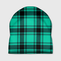 Шапка Checkered turquoise, цвет: 3D-принт
