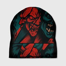 Шапка Демоны Oni - нейроарт, цвет: 3D-принт