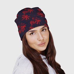 Шапка Palm black red, цвет: 3D-принт — фото 2