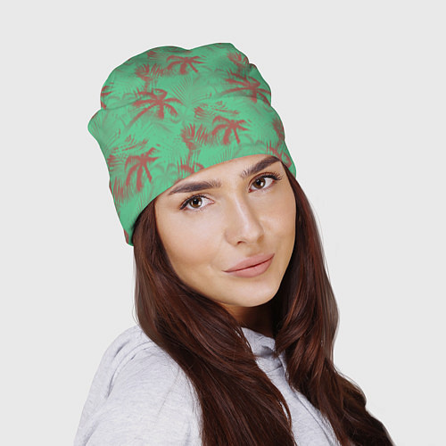 Шапка Palm brown turquoise / 3D-принт – фото 2