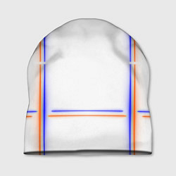 Шапка Neon white orange light blue
