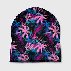 Шапка Palm pink blue pink, цвет: 3D-принт