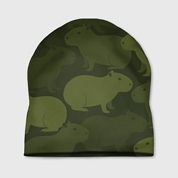Шапка Камуфляж из капибар, цвет: 3D-принт