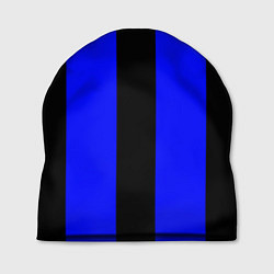 Шапка Color blue black stripes