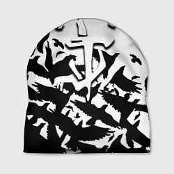 Шапка Doom black crow logo