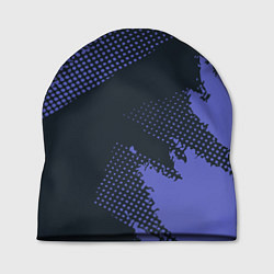Шапка Абстрактная текстура в синем, цвет: 3D-принт