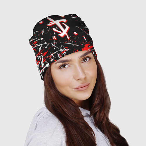 Шапка Doom краски штрихи / 3D-принт – фото 2