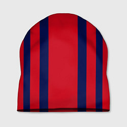 Шапка Color black red stripes, цвет: 3D-принт