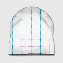 Шапка Color white blue stripes