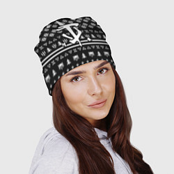 Шапка Doom x witcher pattern, цвет: 3D-принт — фото 2